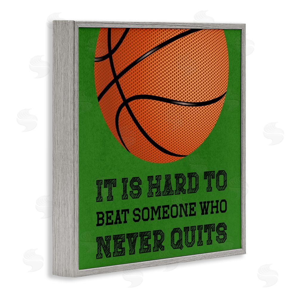 Marcus Prime Someone Who Never Quits Gray Framed Giclee Print Wall Art