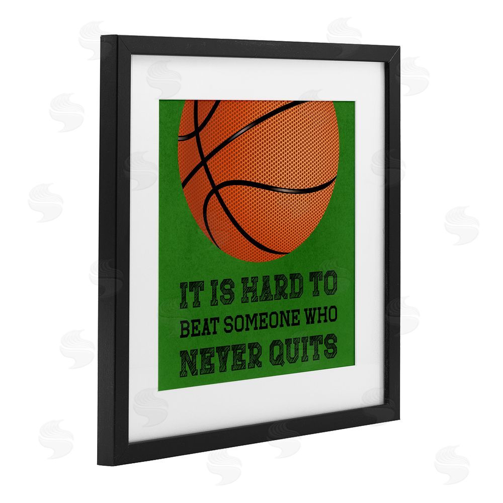 Marcus Prime Someone Who Never Quits Black Framed Print Under Glass Wall Art