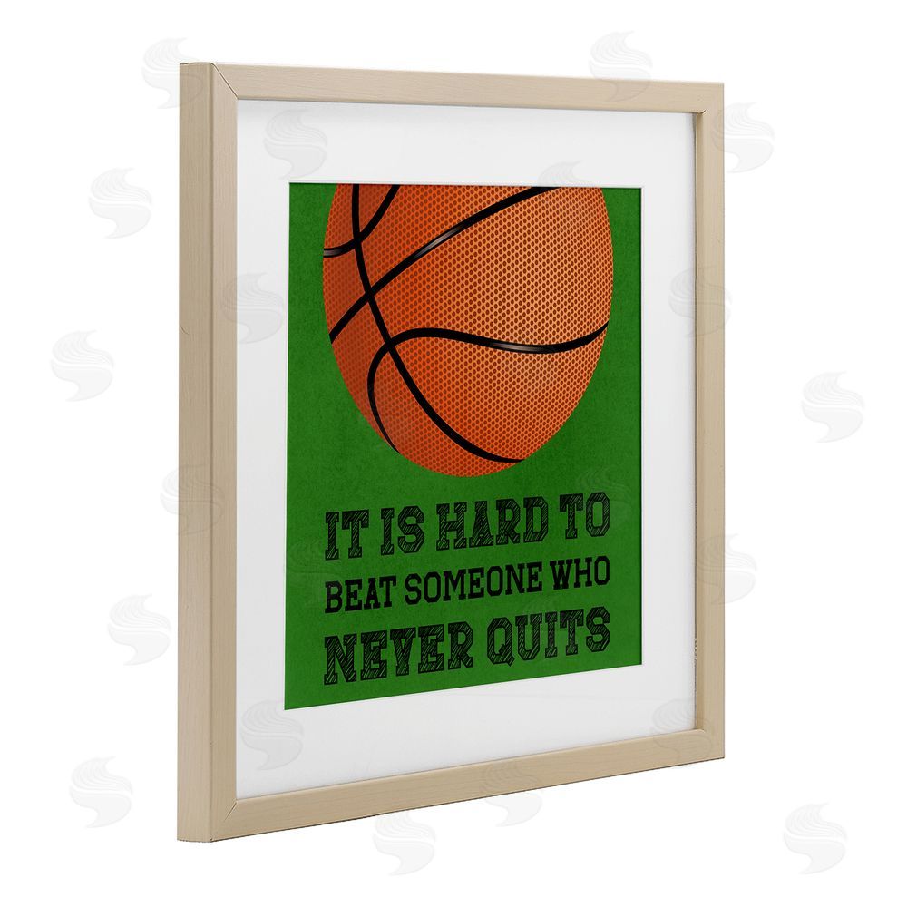 Marcus Prime Someone Who Never Quits Brown Framed Print Under Glass Wall Art