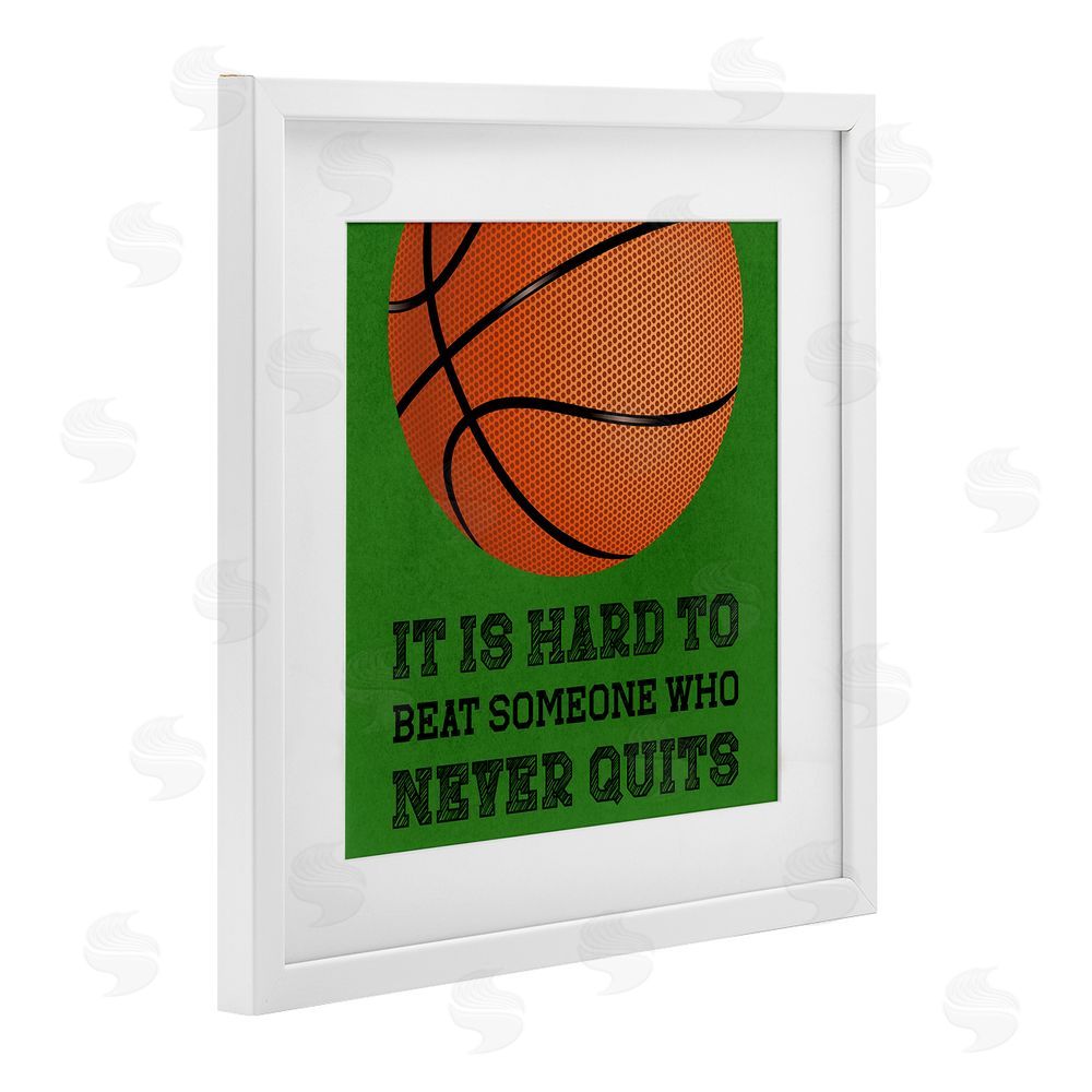 Marcus Prime Someone Who Never Quits White Framed Print Under Glass Wall Art