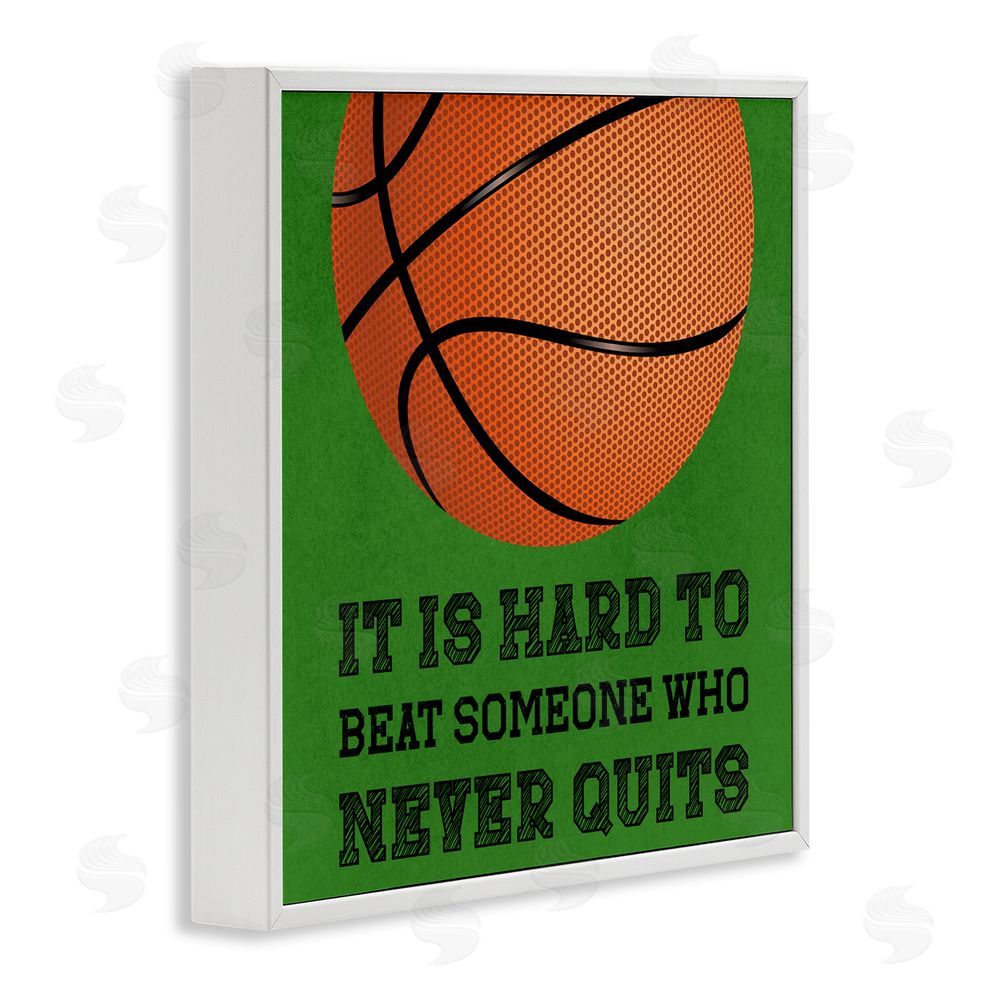 Marcus Prime Someone Who Never Quits White Framed Giclee Print Wall Art