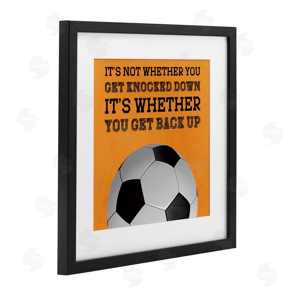 Marcus Prime Whether You Get Back Up Black Framed Print Under Glass Wall Art