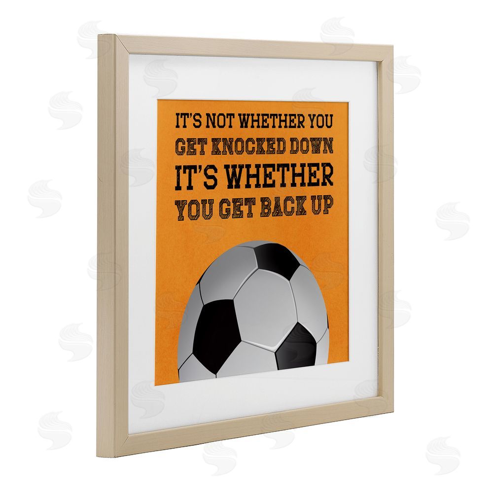 Marcus Prime Whether You Get Back Up Brown Framed Print Under Glass Wall Art