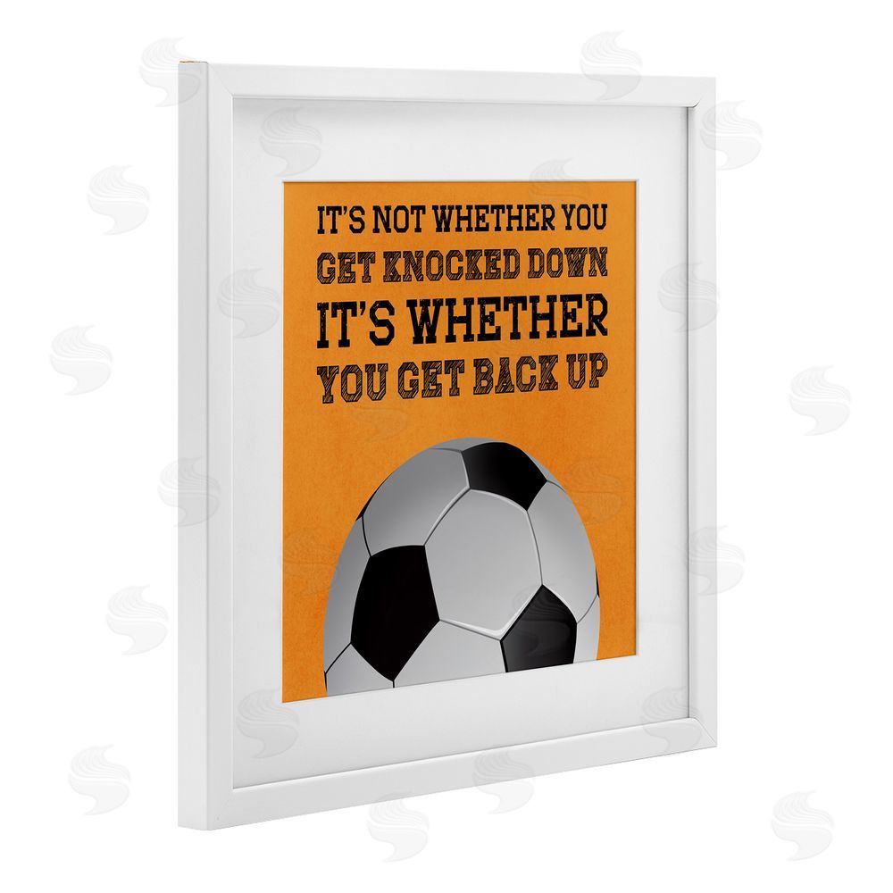 Marcus Prime Whether You Get Back Up White Framed Print Under Glass Wall Art