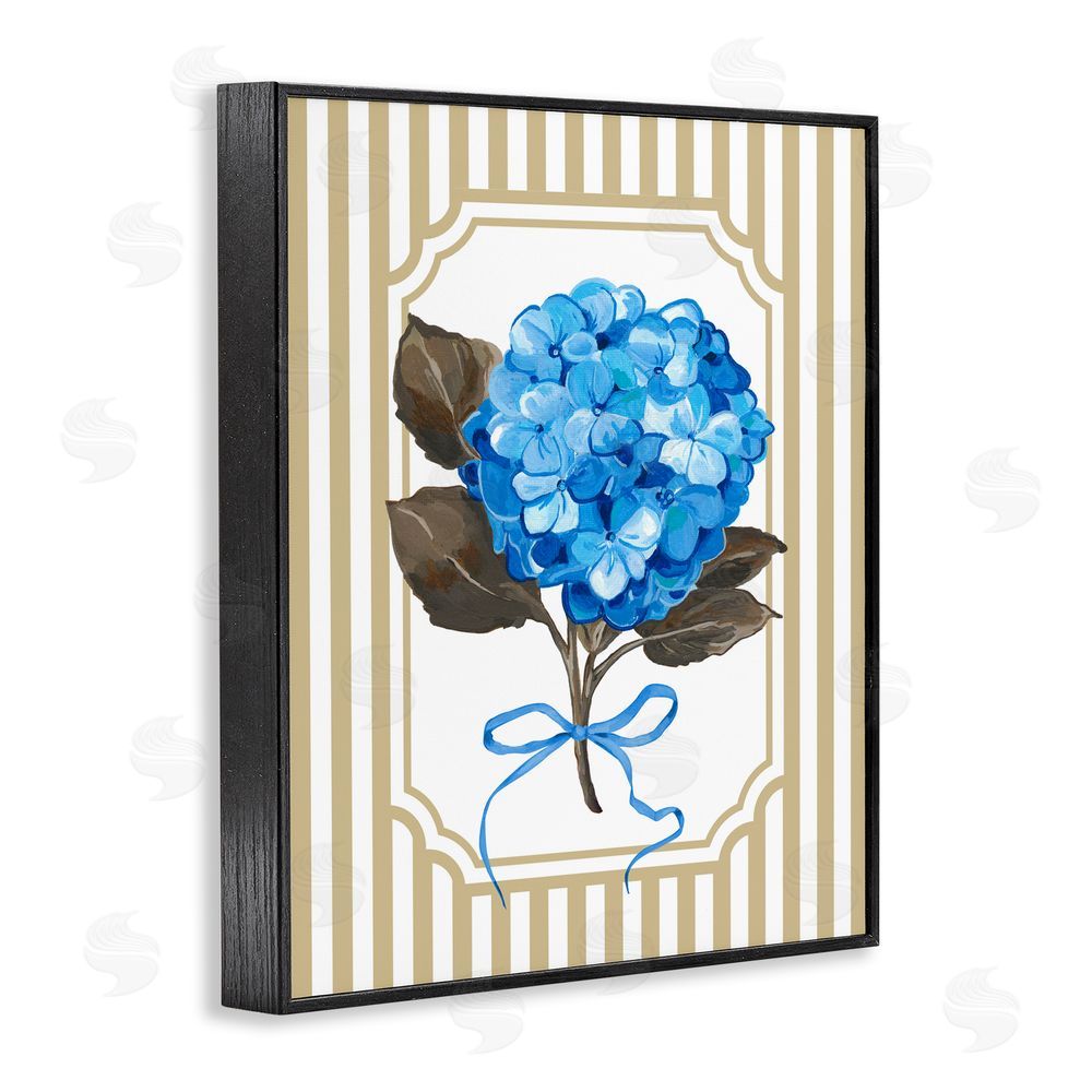 Adonna Ebrahimi Hydrangea Bundle with Bow Black Framed Giclee Print Wall Art