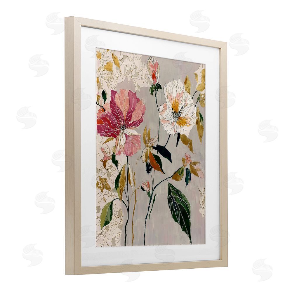 Annabelle Hall Playful Assumption Abstraction Brown Framed Print Under Glass Wall Art