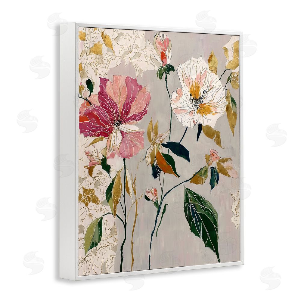 Annabelle Hall Playful Assumption Abstraction White Framed Giclee Print Wall Art