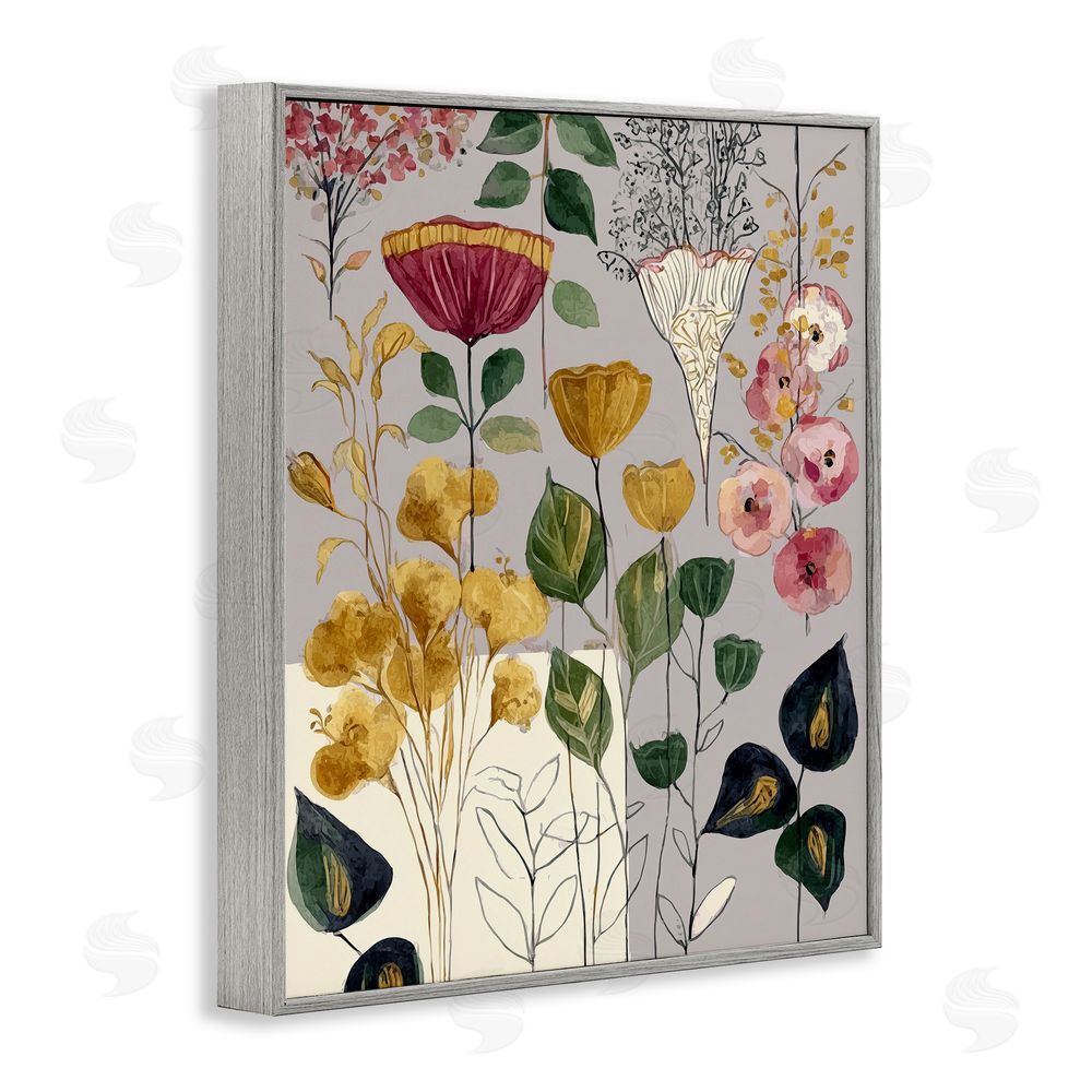 Annabelle Hall Playful Assumptions Foliage Gray Framed Giclee Print Wall Art