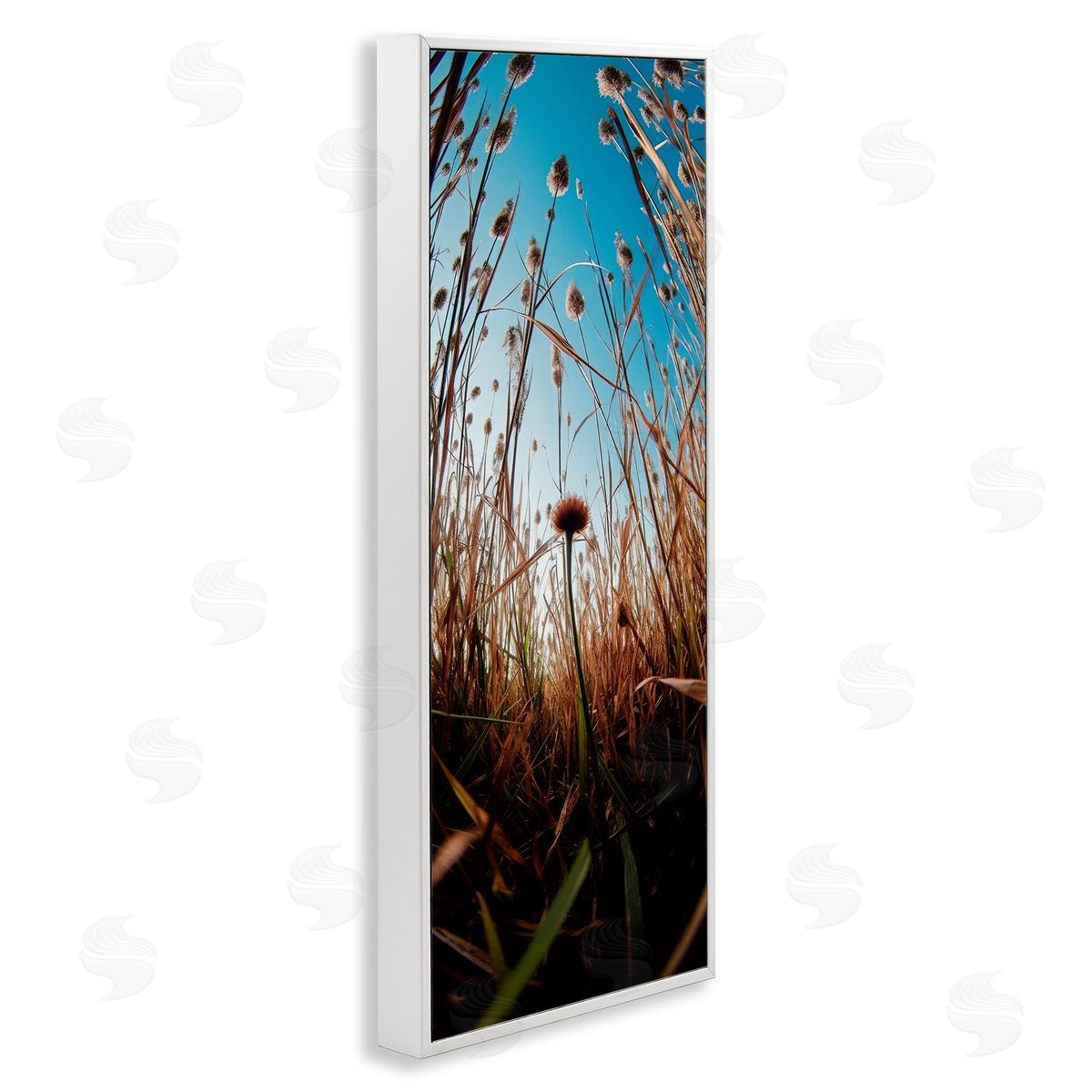 Decent Exposures Daydream Botanical Meadow White Framed Giclee Print Wall Art