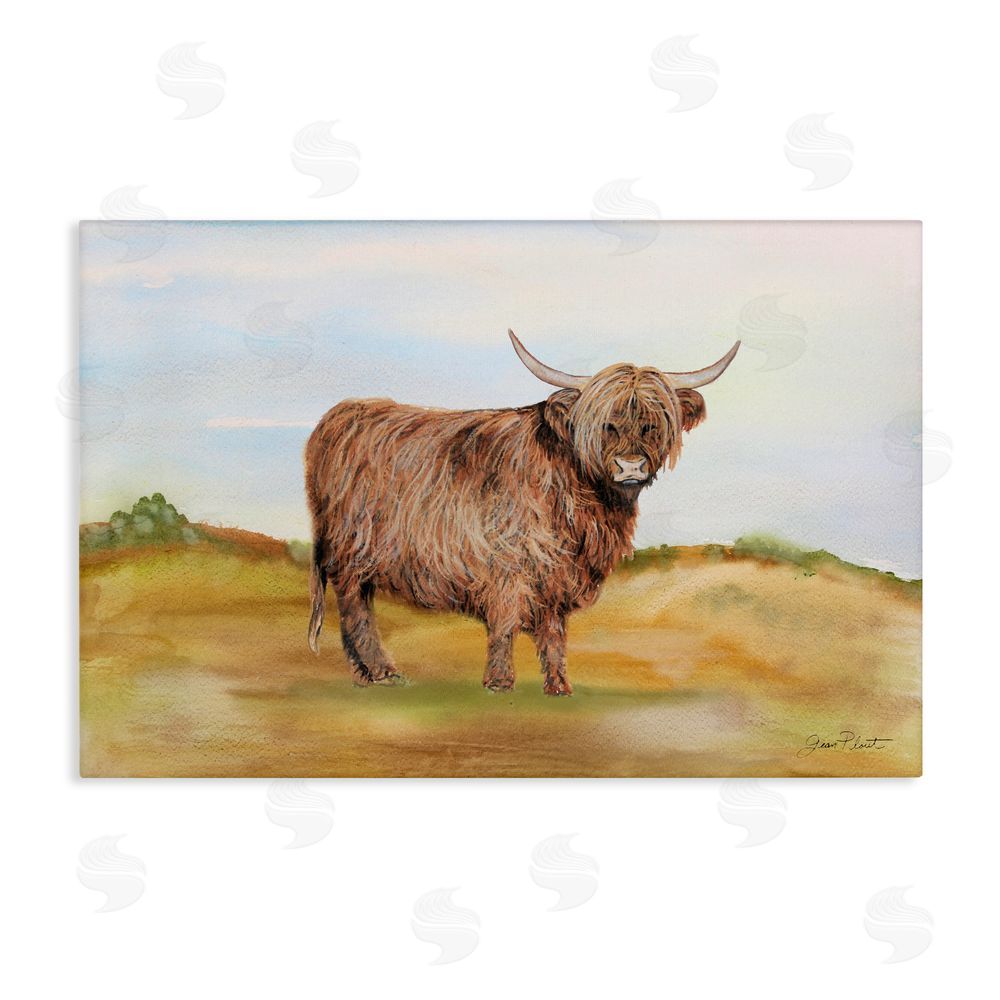 Jean Plout Farm Animal In Pasture Stretched Canvas Wall Art Print