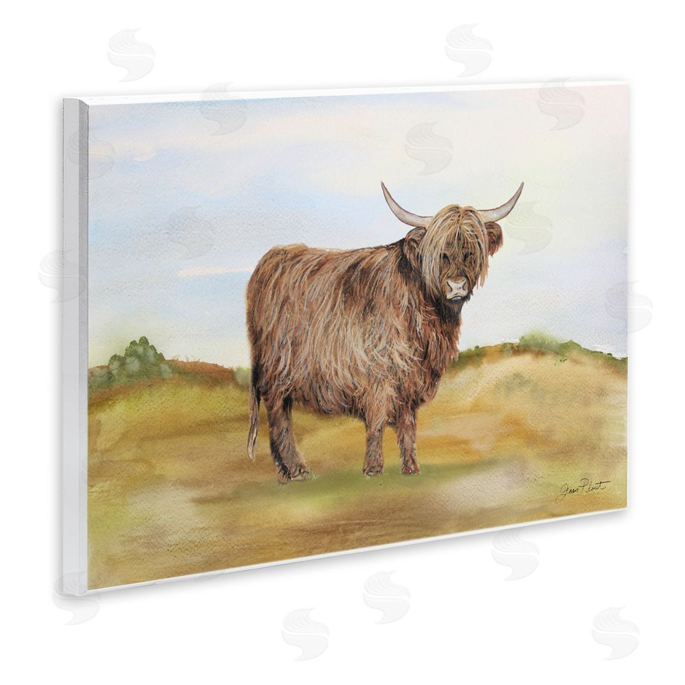 Jean Plout Farm Animal In Pasture Wooden Wall Plaque Art Print