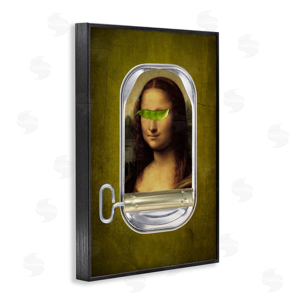 Elo Marc Canned Mona Lisa Black Framed Giclee Print Wall Art