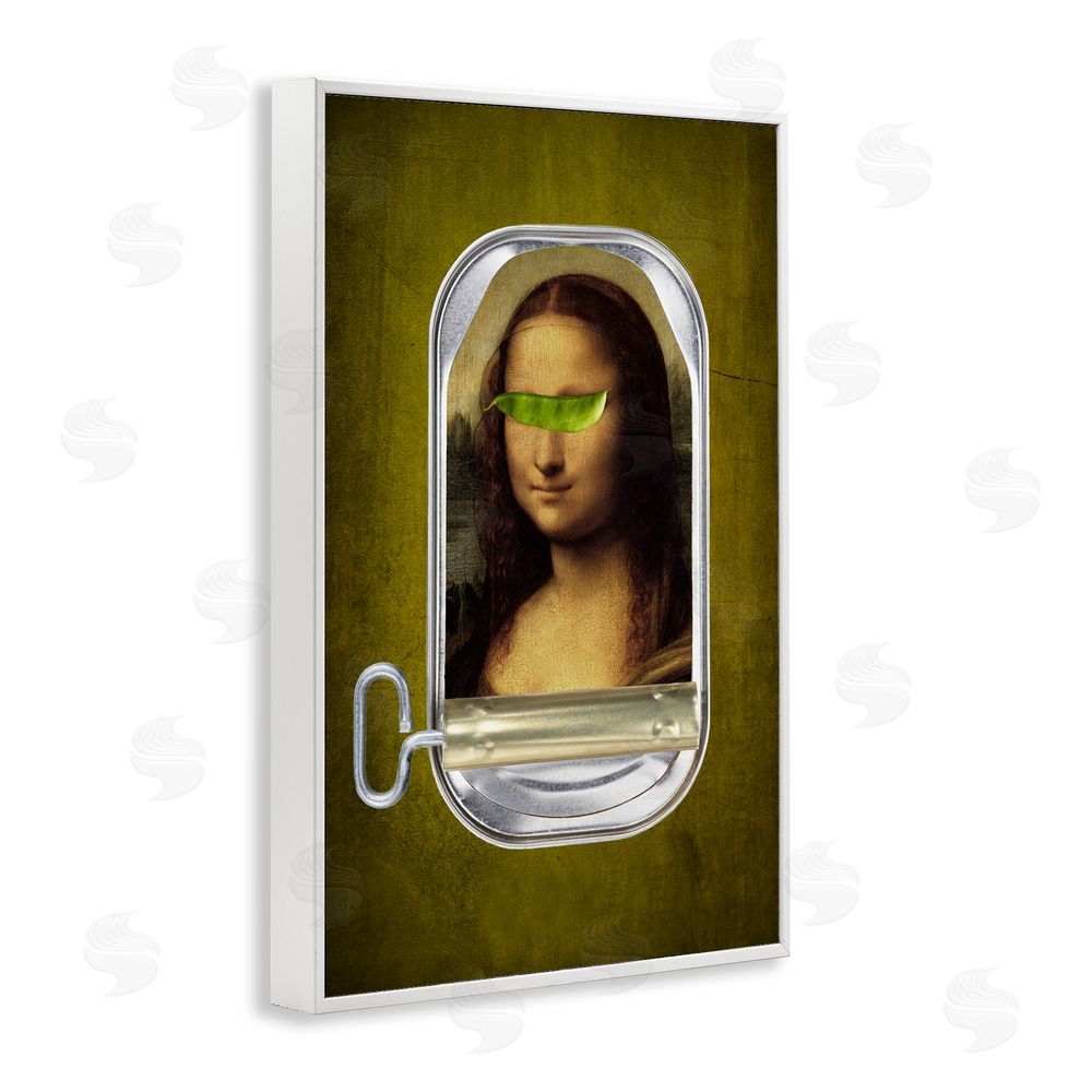 Elo Marc Canned Mona Lisa White Framed Giclee Print Wall Art
