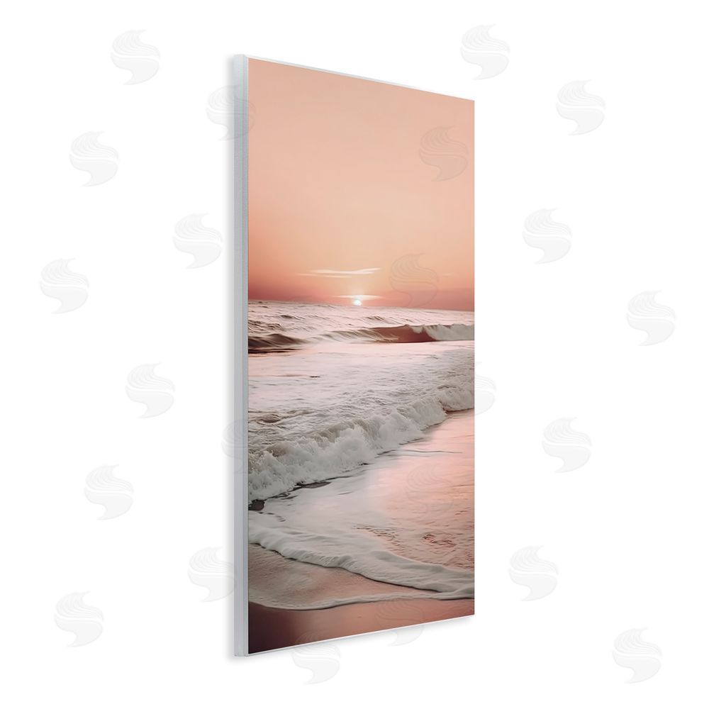 Decent Exposures Apricot Beach View Wooden Wall Plaque Art Print