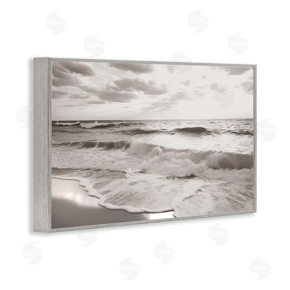 Decent Exposures Beach View Reverie Gray Framed Giclee Print Wall Art