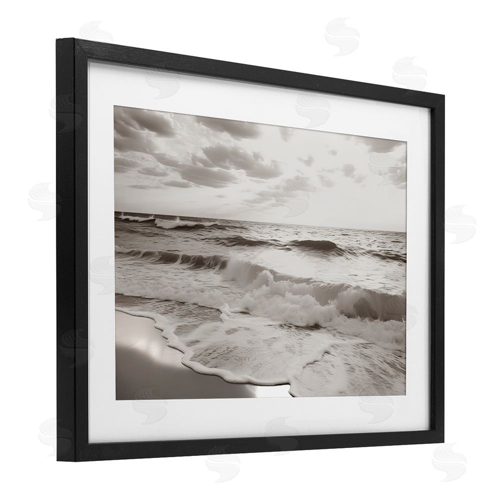 Decent Exposures Beach View Reverie Black Framed Print Under Glass Wall Art