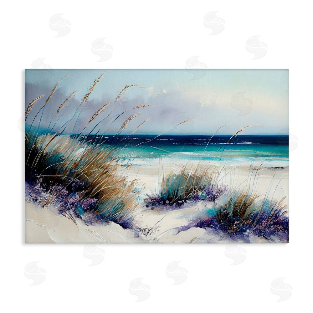 Sasha Euphoria Beach Dunes Stretched Canvas Wall Art Print