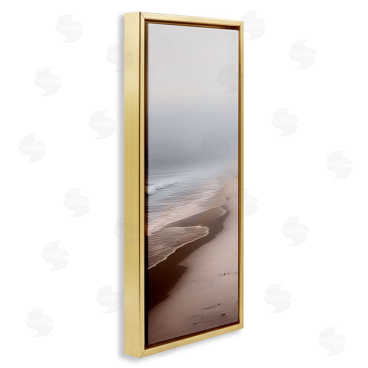 Sasha Take Me Down To Sea Again Gold Floating Frame Canvas Wall Art Print