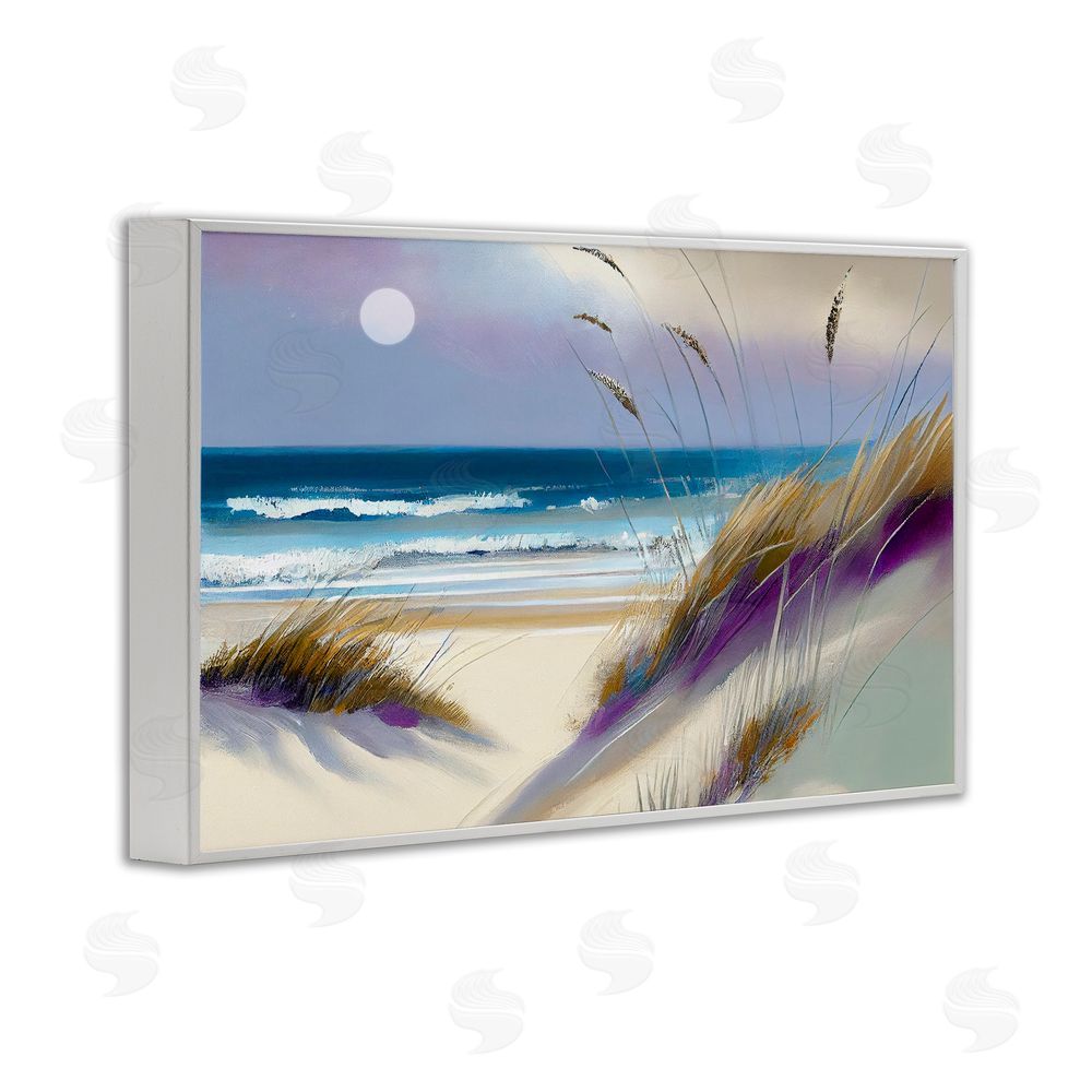 Sasha Beach Dunes Serenity White Framed Giclee Print Wall Art