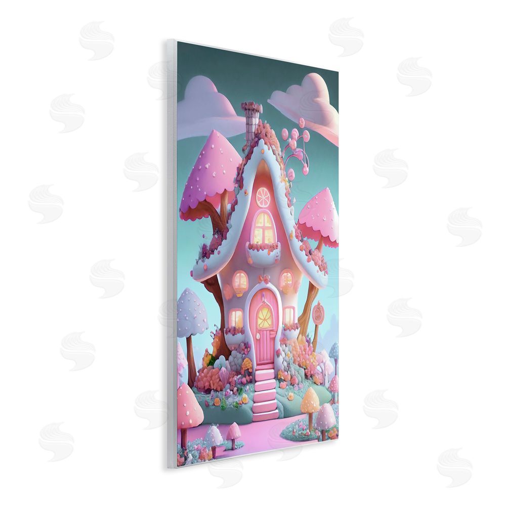 Sasha Magicville Candy Mushroom House Wall Plaque Art Print