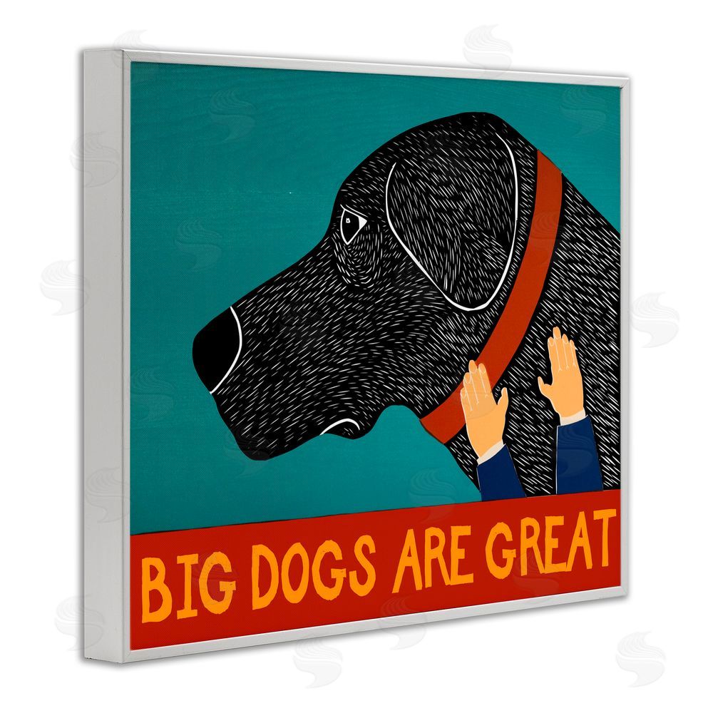 Stephen Huneck Big Dogs Are Great White Framed Giclee Print Wall Art