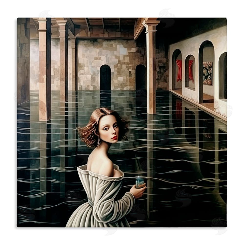 Sasha Portal Of Reflections Stretched Canvas Wall Art Print