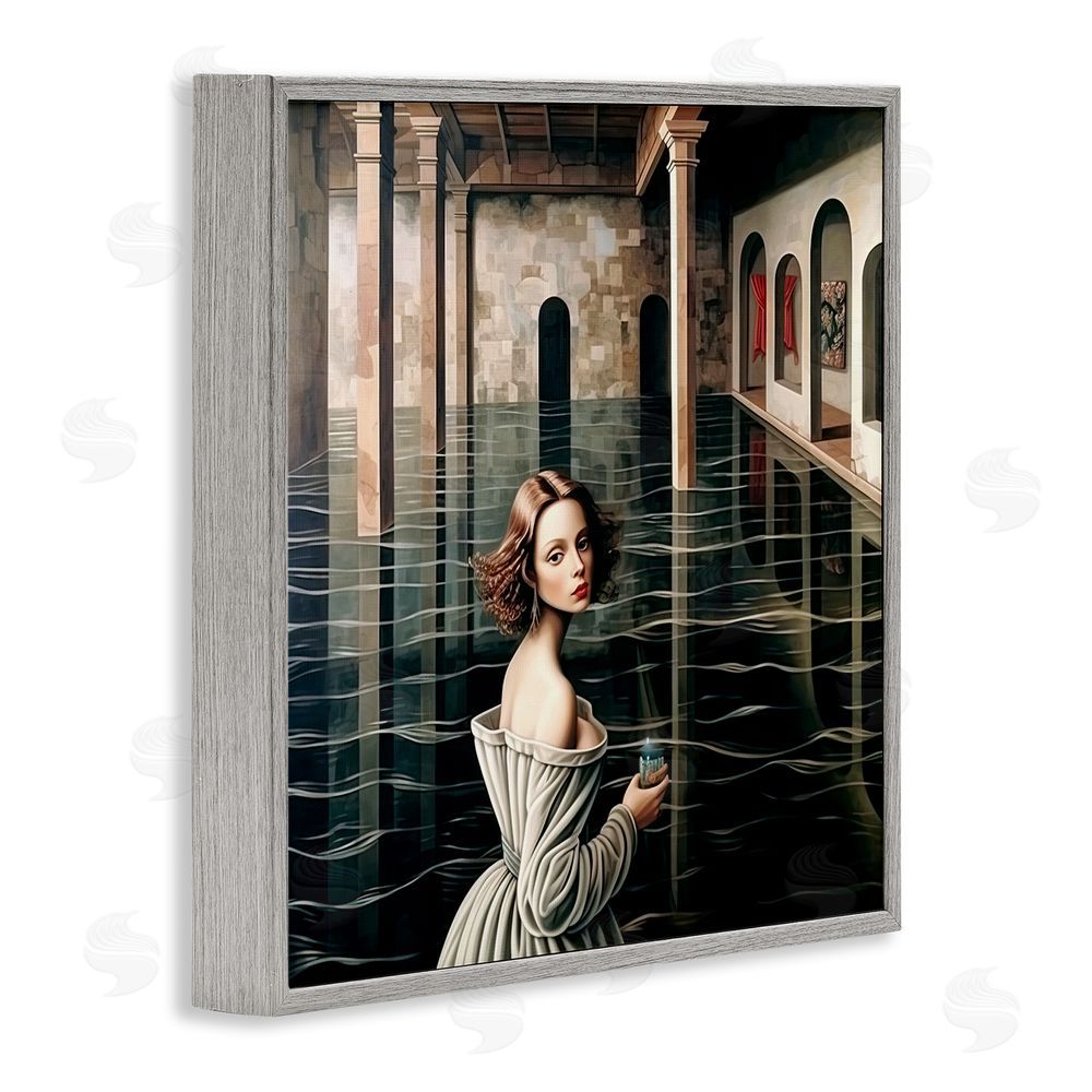 Sasha Portal Of Reflections Gray Framed Giclee Print Wall Art