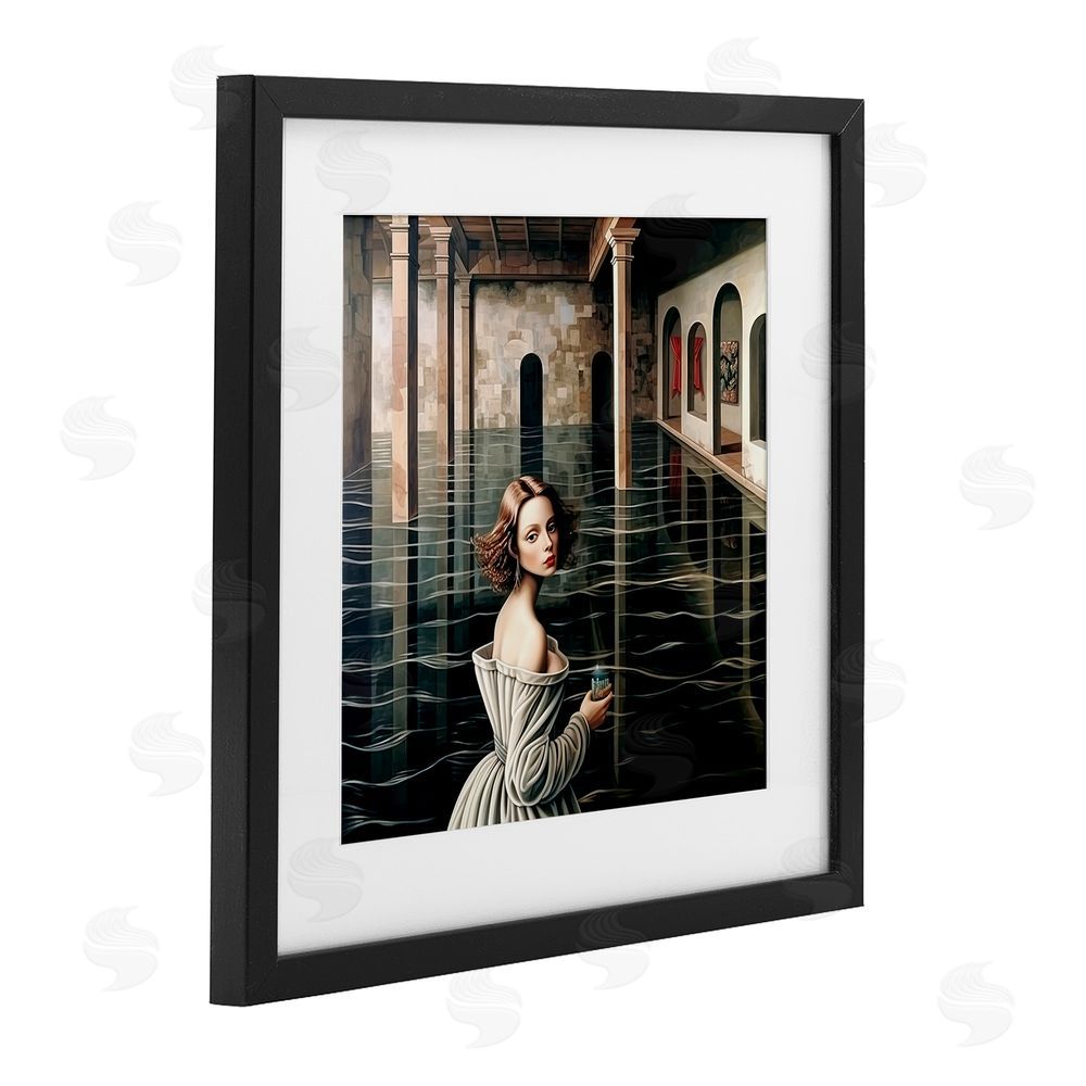 Sasha Portal Of Reflections Black Framed Print Under Glass Wall Art