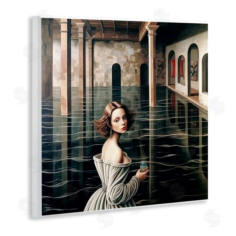 Sasha Portal Of Reflections Wooden Wall Plaque Art Print