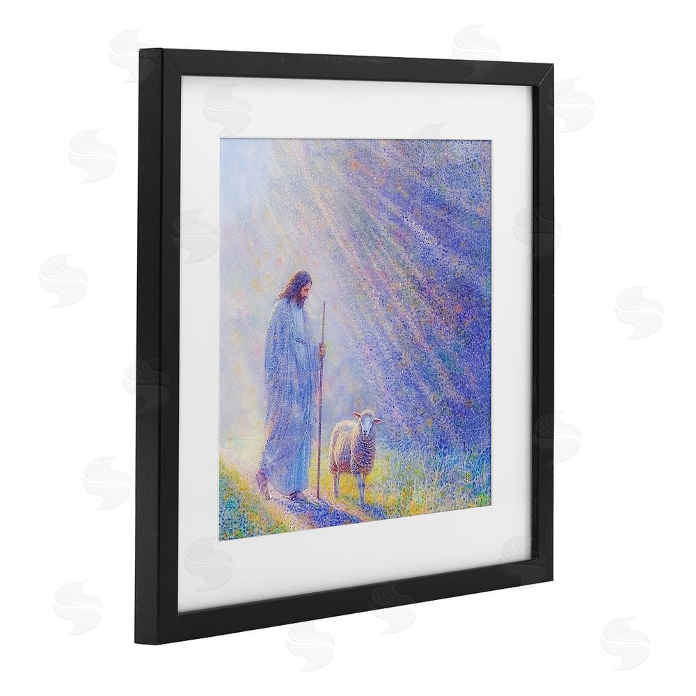Ivan Guaderrama Guiding Light Shepherd Black Framed Print Under Glass Wall Art