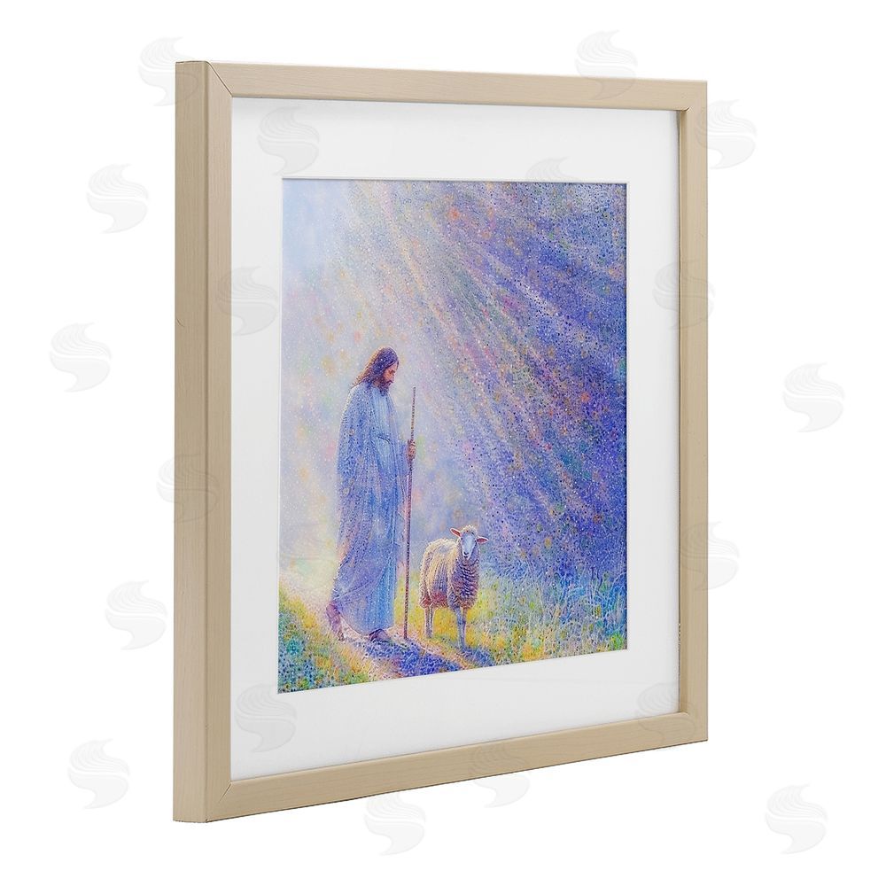 Ivan Guaderrama Guiding Light Shepherd Brown Framed Print Under Glass Wall Art