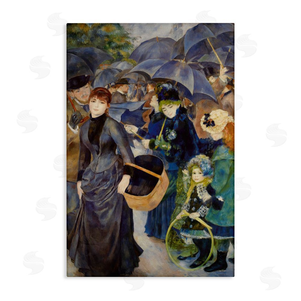 Masters Collection The Umbrellas Renoir Stretched Canvas Wall Art Print