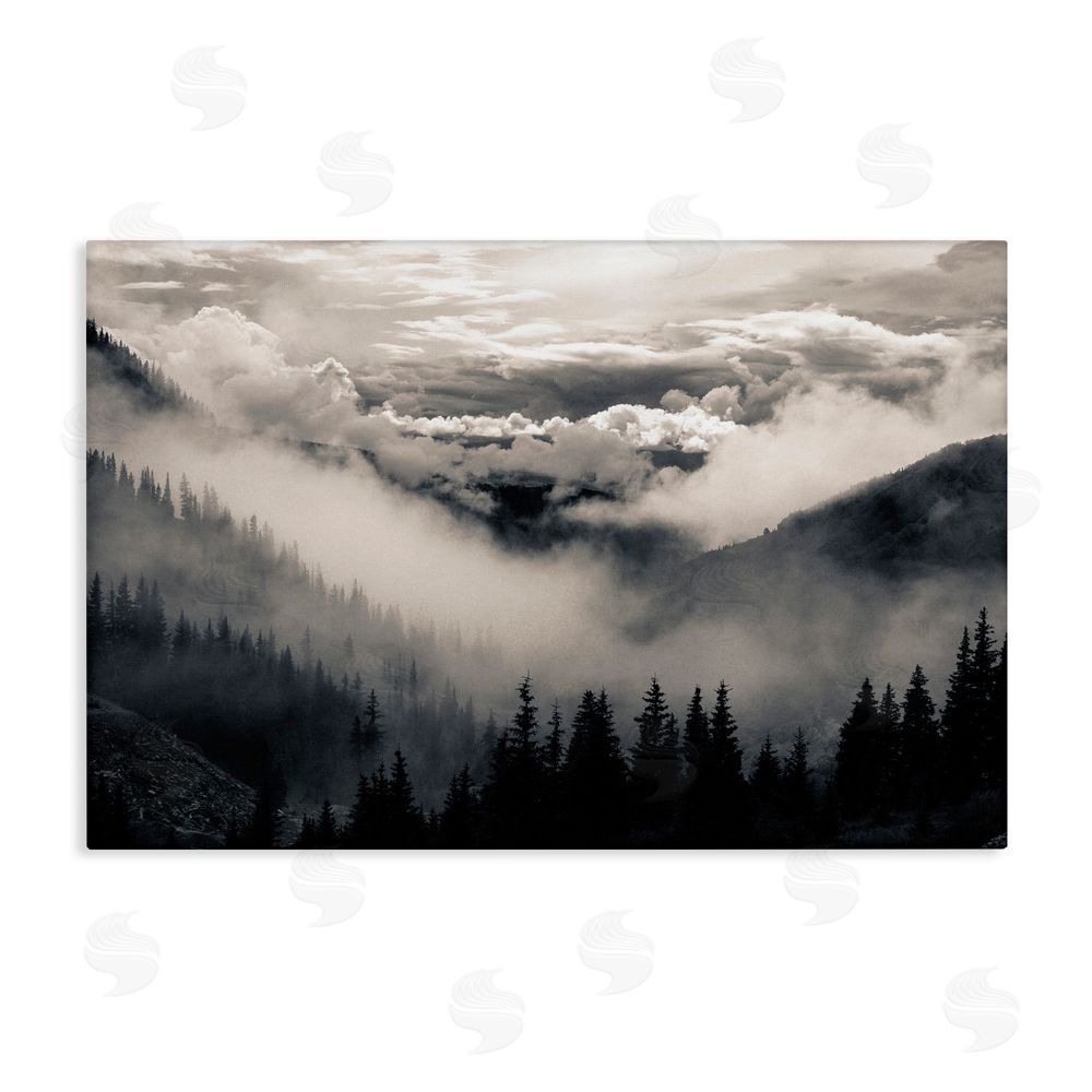 Decent Exposures Billowing Fog Atmosphere Stretched Canvas Wall Art Print
