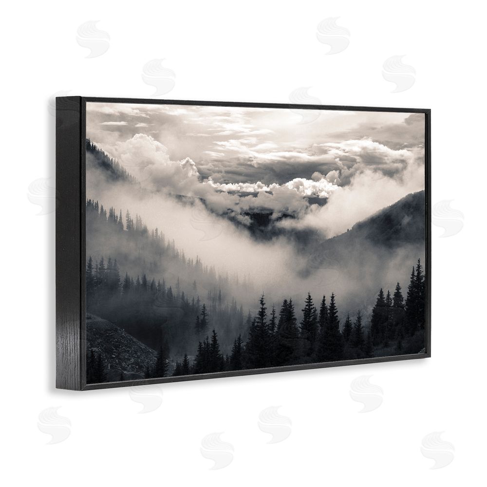 Decent Exposures Billowing Fog Atmosphere Black Framed Giclee Print Wall Art