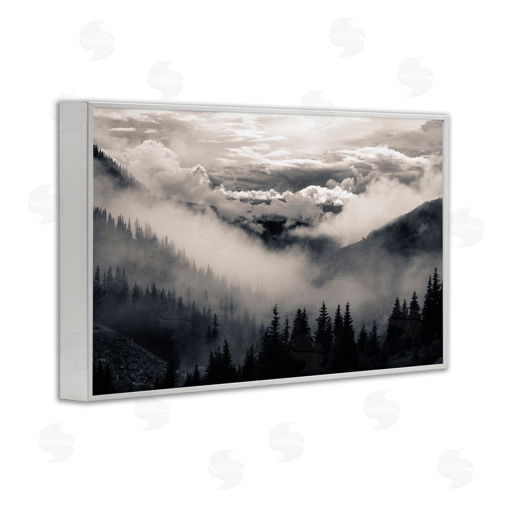 Decent Exposures Billowing Fog Atmosphere White Framed Giclee Print Wall Art
