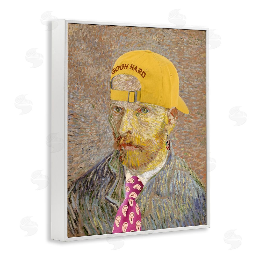 Masters Redux Van Gogh in Yellow hat White Framed Giclee Print Wall Art