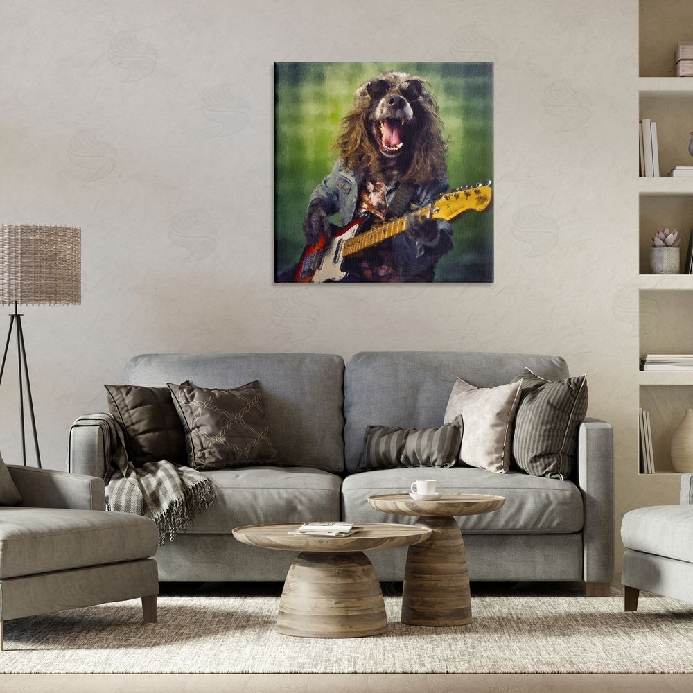 Sean Parnell Musician Mutt Halen Stretched Canvas Wall Art Print in Room