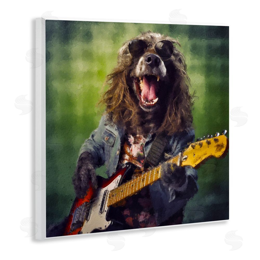 Sean Parnell Musician Mutt Halen Wooden Wall Plaque Art Print