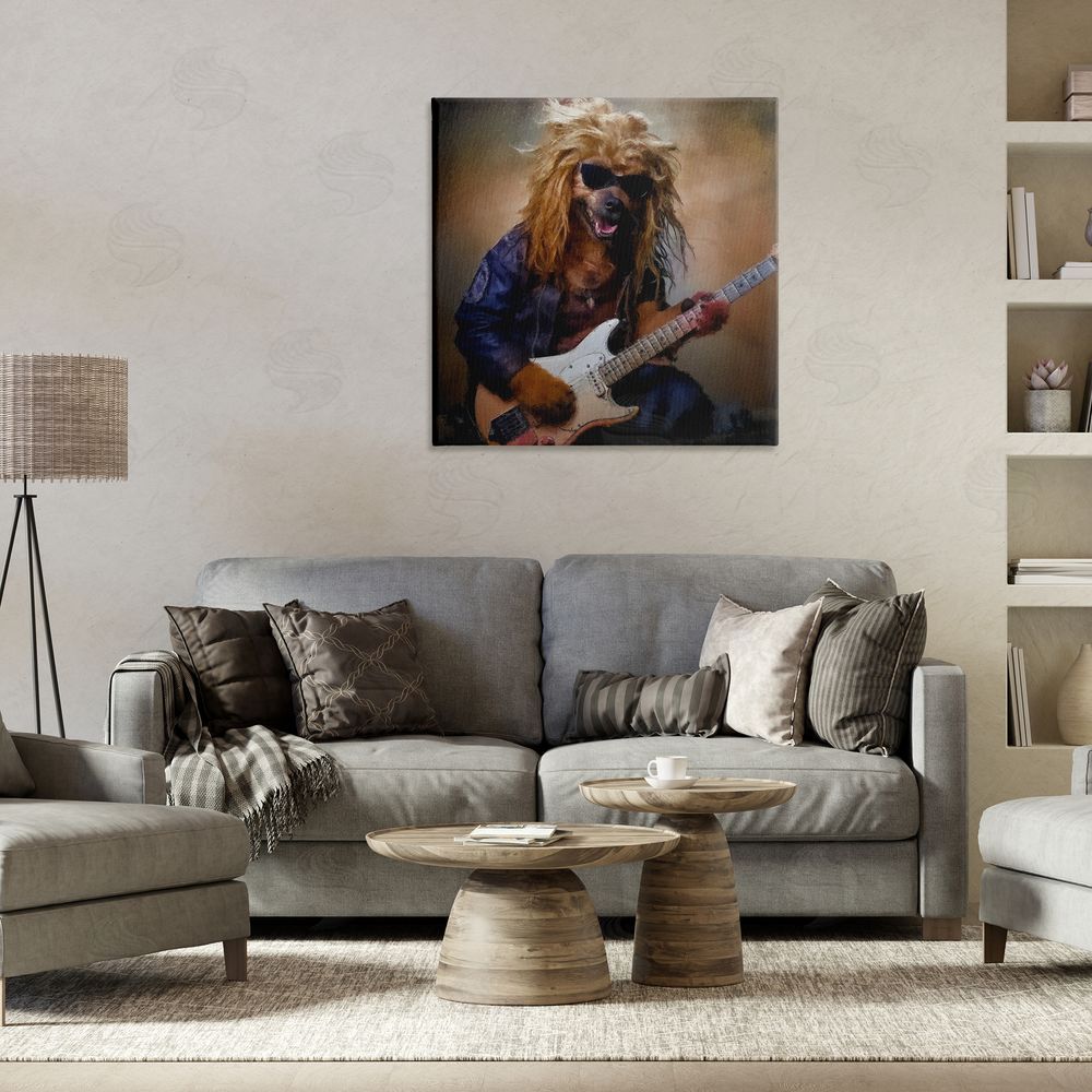 Sean Parnell Musician Canine Clark Stretched Canvas Wall Art Print in Room
