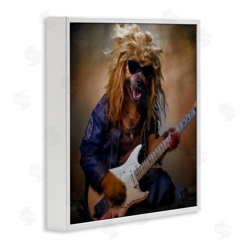 Sean Parnell Musician Canine Clark White Framed Giclee Print Wall Art