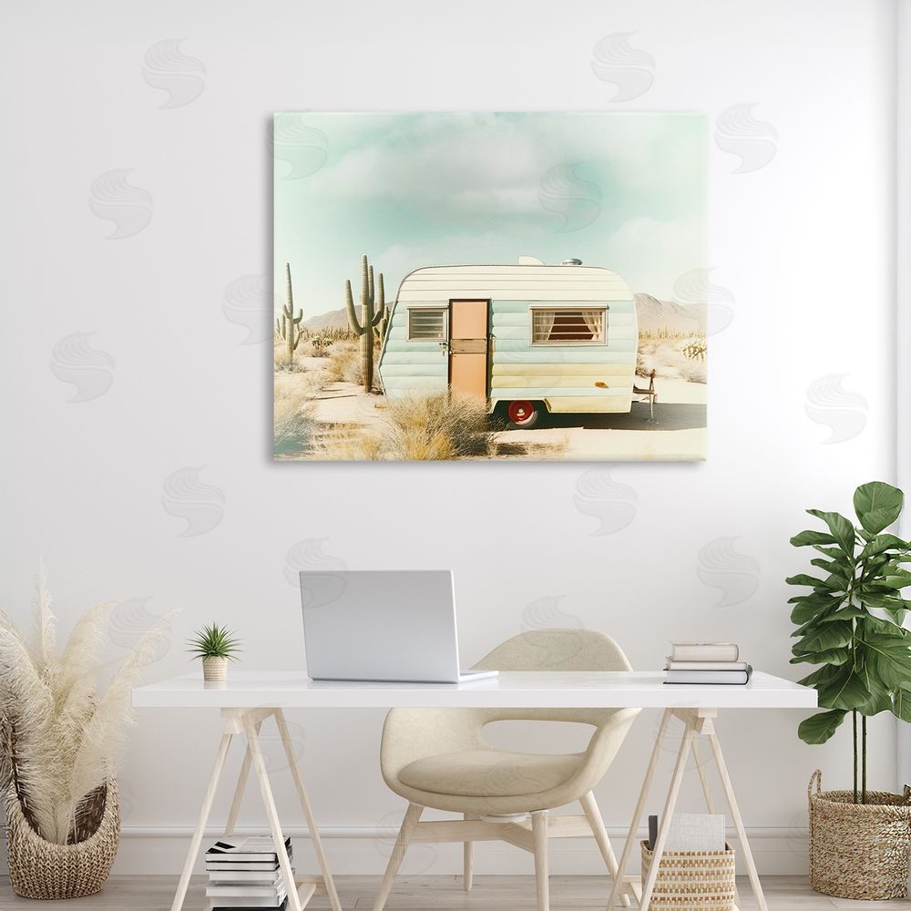 Decent Exposures Desert Trip Vintage Stretched Canvas Wall Art Print in Room