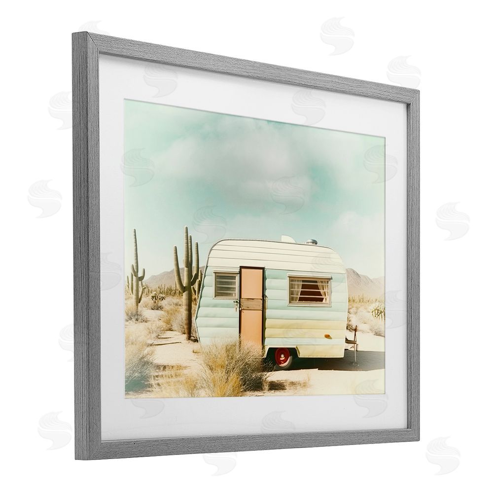 Decent Exposures Desert Trip Vintage Gray Framed Print Under Glass Wall Art