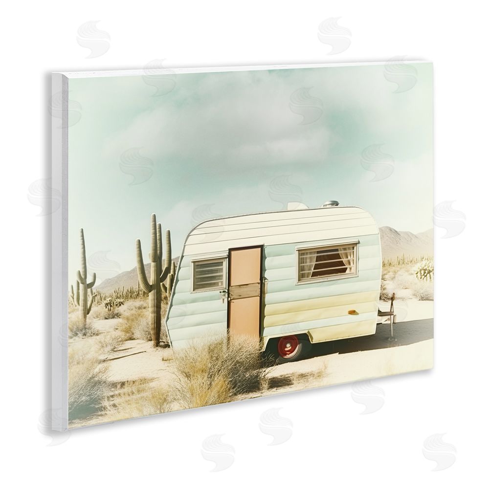 Decent Exposures Desert Trip Vintage Wooden Wall Plaque Art Print