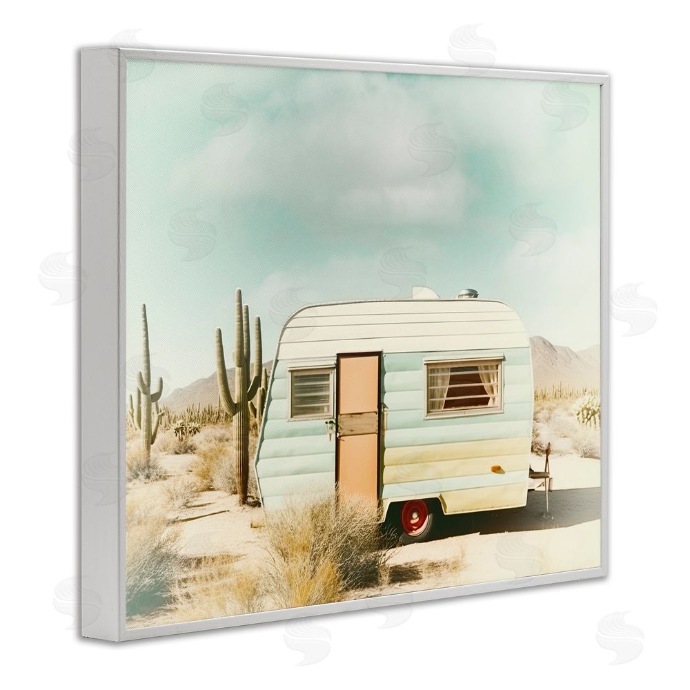 Decent Exposures Desert Trip Vintage White Framed Giclee Print Wall Art