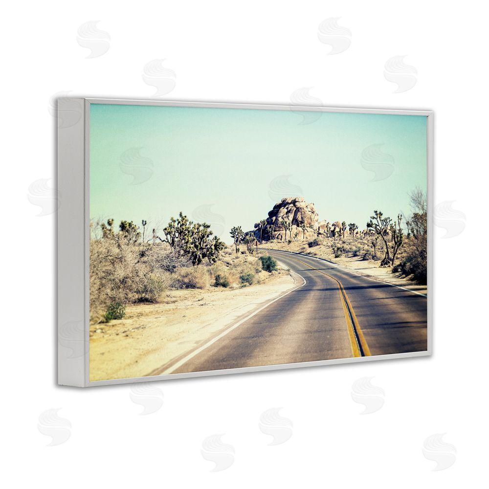 Joseph S Giacalone Road Trip Joshua Tree Park White Framed Giclee Print Wall Art