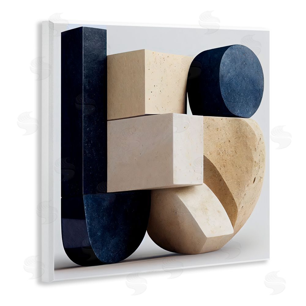 Sasha Shapes Of Things Geometric Contour Wooden Wall Plaque Art Print