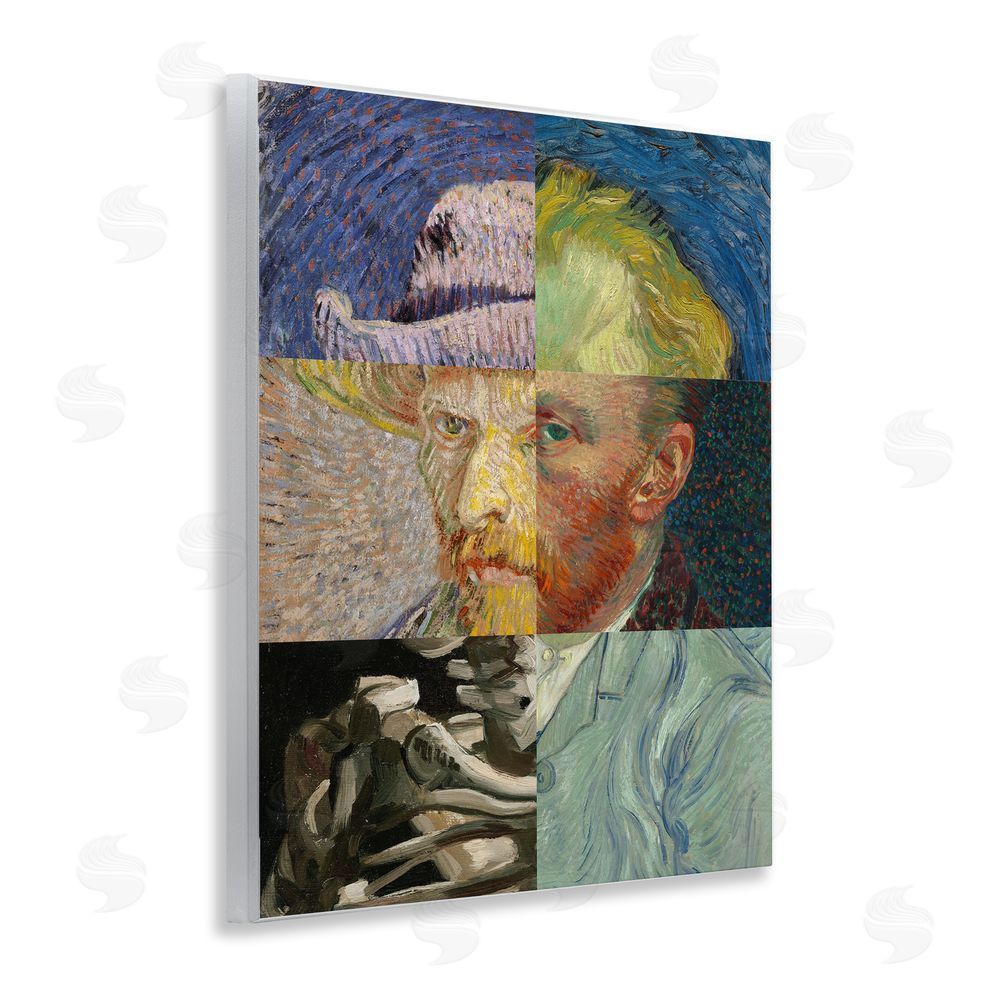 Masters Redux Collaged Van Gogh Portraits Wooden Wall Plaque Art Print