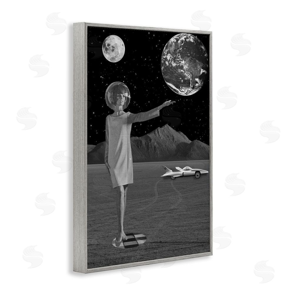 Elo Marc On A Mission Retro Space Gray Framed Giclee Print Wall Art