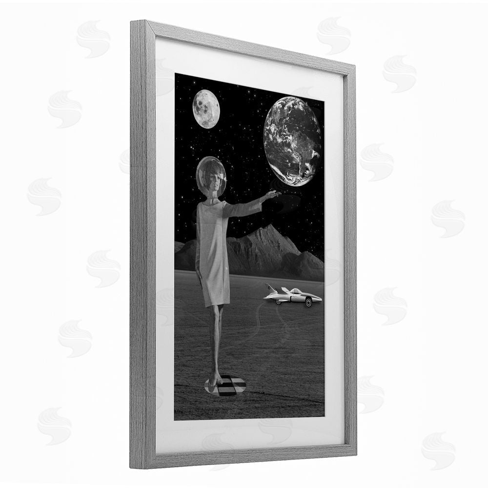 Elo Marc On A Mission Retro Space Gray Framed Print Under Glass Wall Art