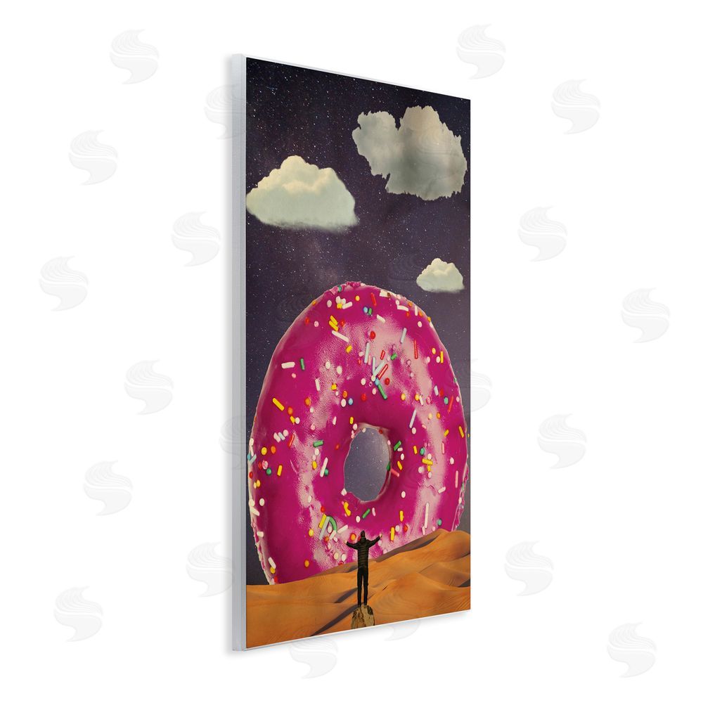 Elo Marc Happy Days Giant Donut Wooden Wall Plaque Art Print